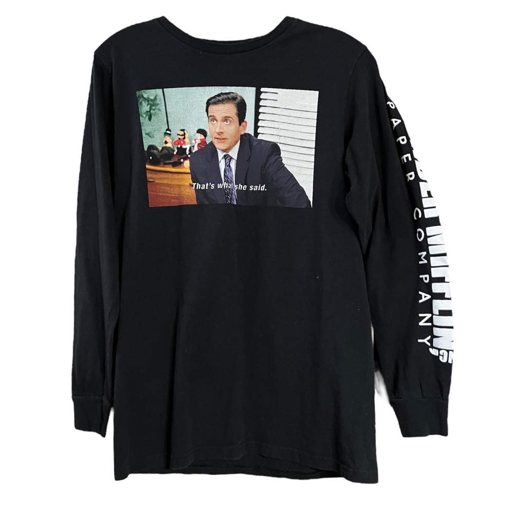 The Office Dunder Miflin & Co Michael Scott That's what she said Black T Shirt